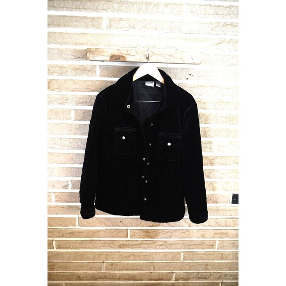 Chico's Travelers Blazer Jacket Size 3 XL Black Quilted shacket - Picture 6 of 9